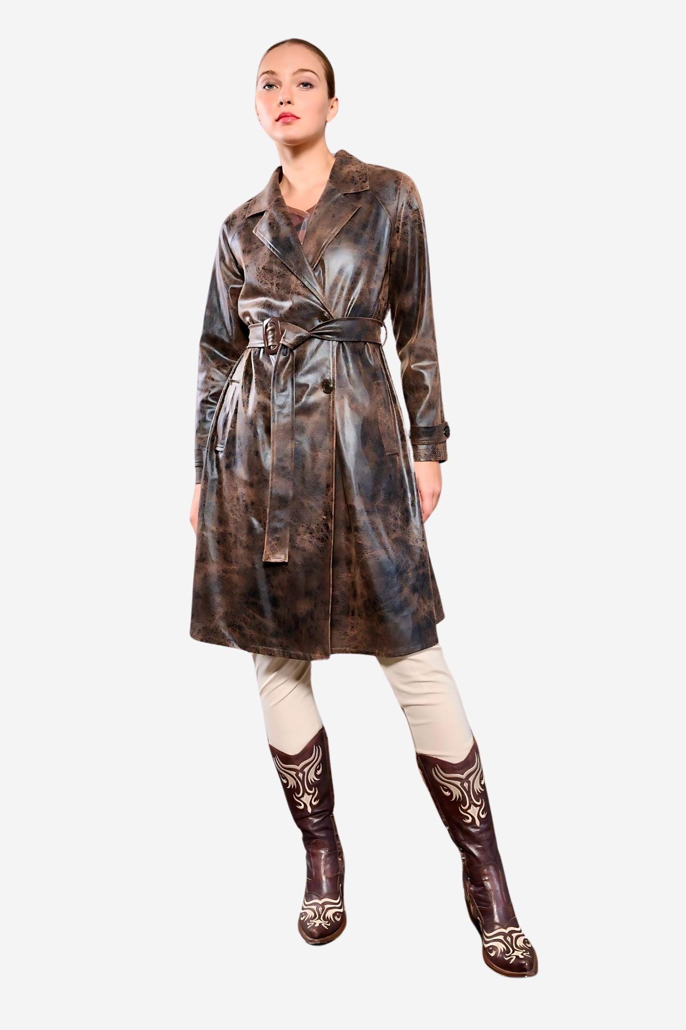 Abrigo Trench para Mujer de Bocetto - MARA FERREZ